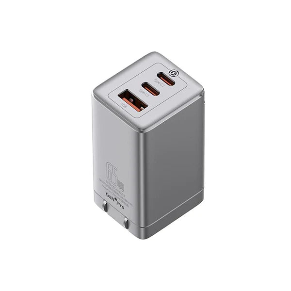 Baseus GaN3 Pro Fast Charger 2C+U 65W (Include: Baseus Xiaobai series fast charging Cable Type-C to Type-C 100W (20V/5A) Baseus GaN3 Pro Fast Charger 2C+U 65W (Include: Baseus Xiaobai series fast charging Cable Type-C to Type-C 100W (20V/5A)